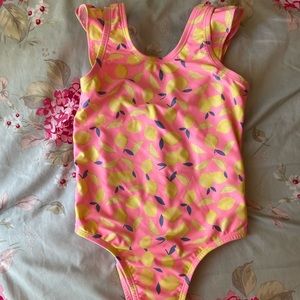 Gap sz 4 girls lemon one piece swimsuit. Matching sister suit in sz L available